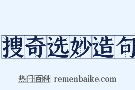 搜奇选妙造句是什么意思的图片